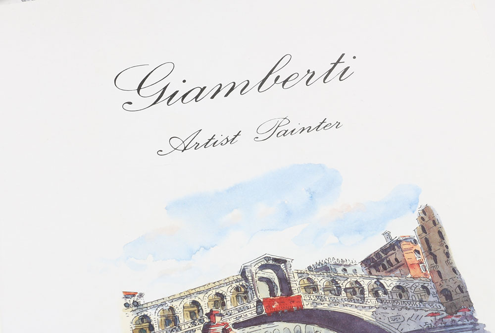 Two Giamberti Signed Watercolors