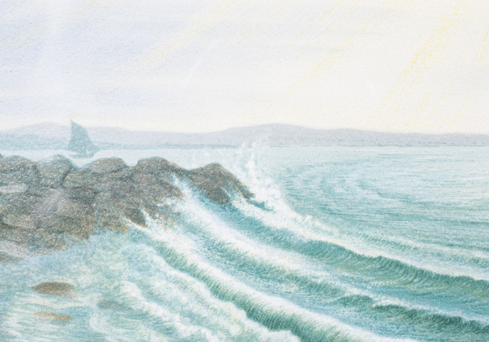 After S.A. Kilbourne "Mackeral" Chromolithograph