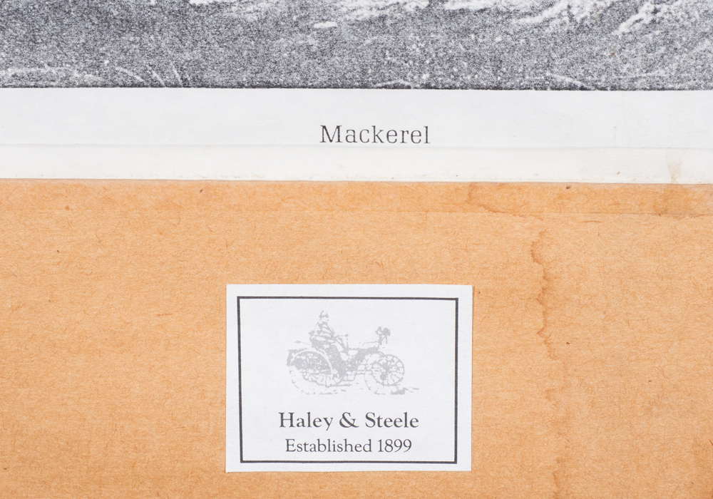 After S.A. Kilbourne "Mackeral" Chromolithograph