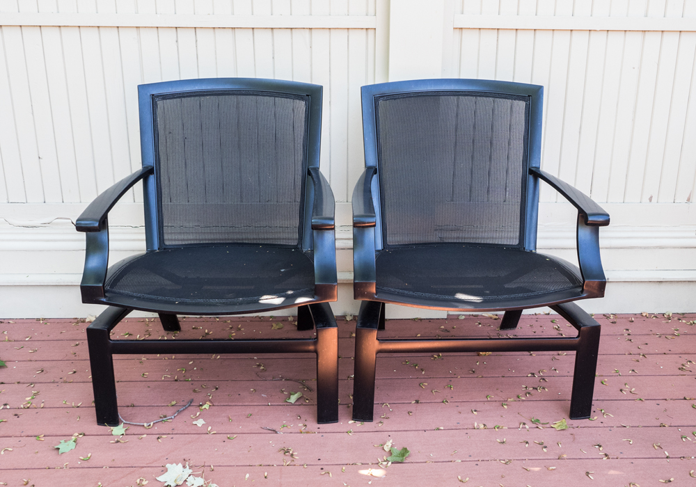 Pair of Brown Jordan Outdoor Chairs