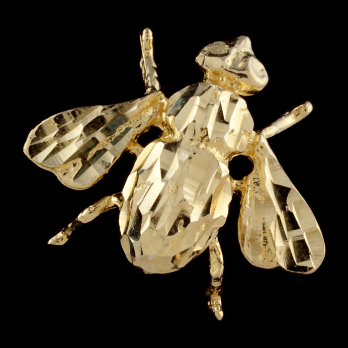 14K Gold Bee Pin