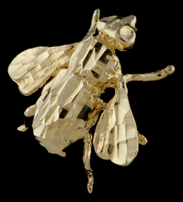 14K Gold Bee Pin