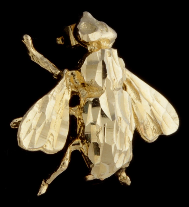 14K Gold Bee Pin