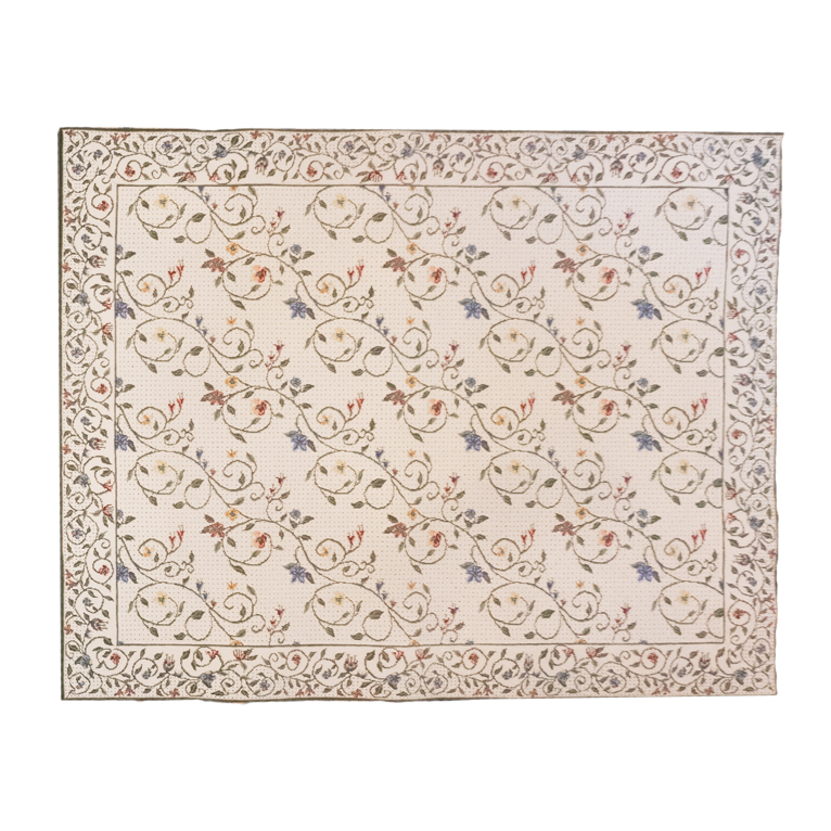 Hand Hooked Floral Area Rug