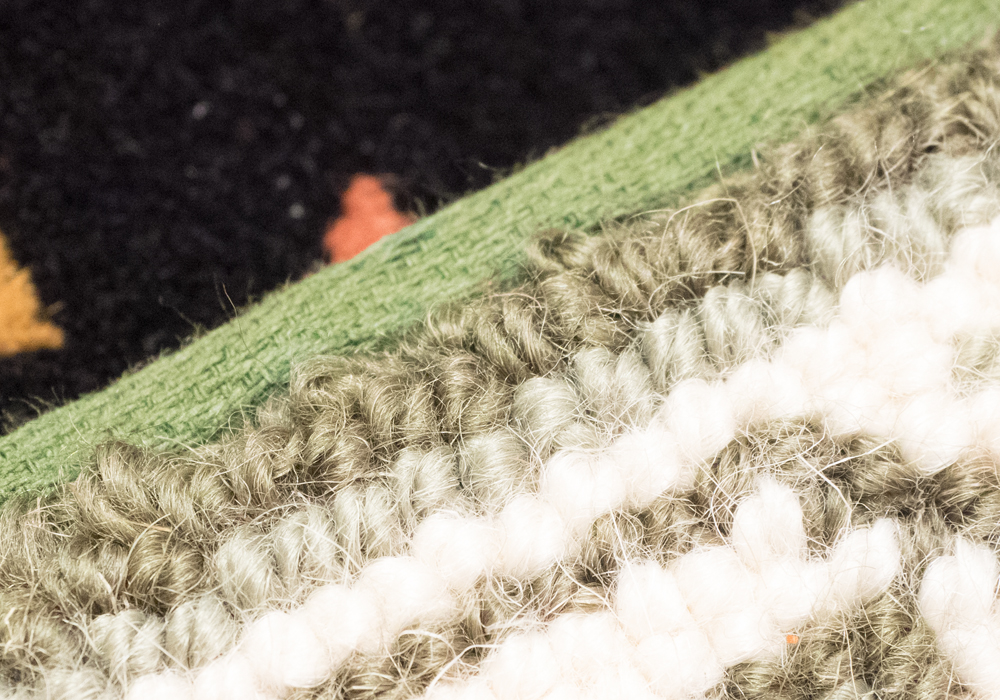 Hand Hooked Floral Area Rug