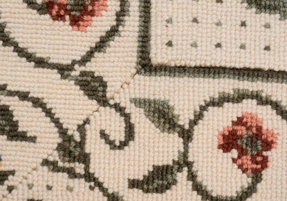 Hand Hooked Floral Area Rug