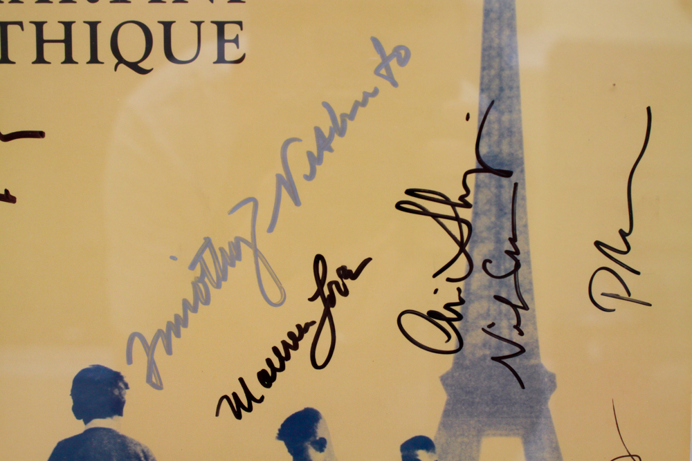 Signed, Framed Pink Martini "Sympathique" Record Sleeve