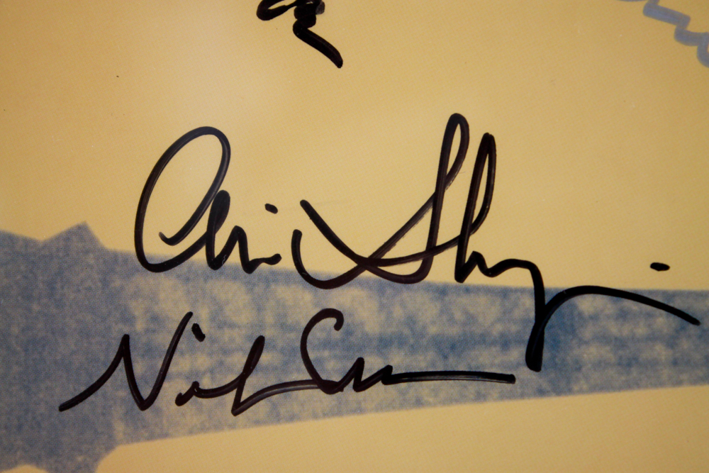 Signed, Framed Pink Martini "Sympathique" Record Sleeve