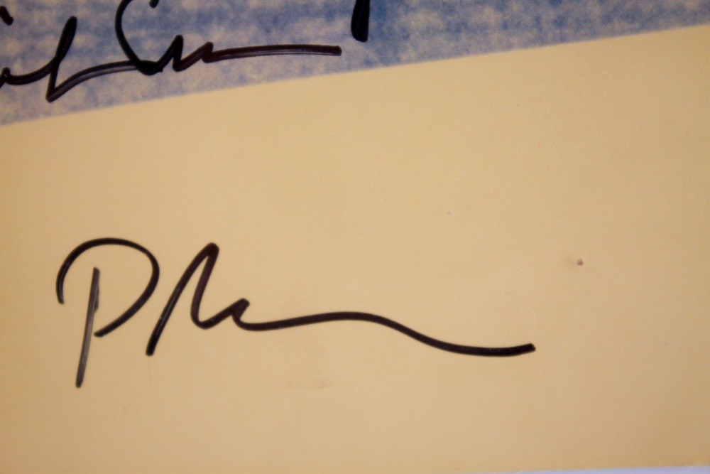 Signed, Framed Pink Martini "Sympathique" Record Sleeve