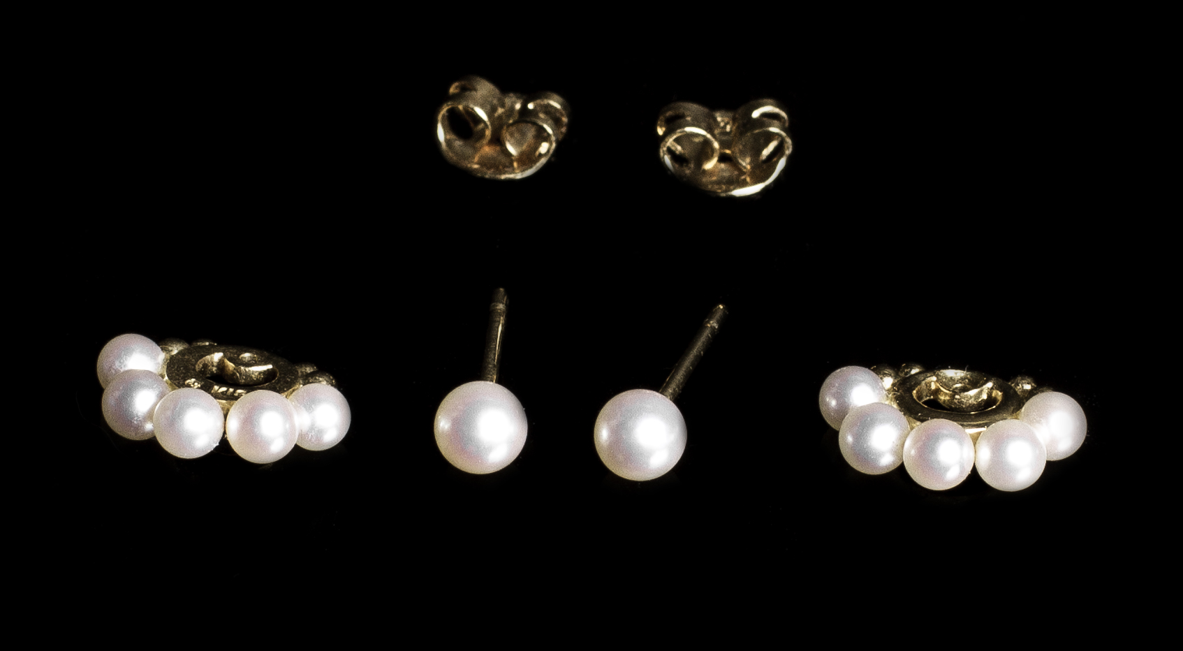 Mikimoto Pearl Earrings and Jackets