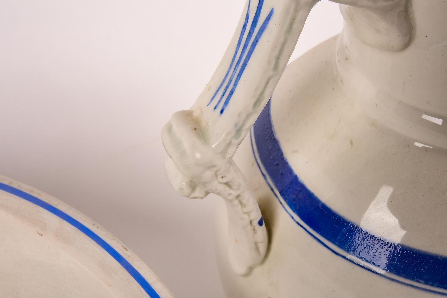 Antique Sitzendorf Pitcher and Basin Set