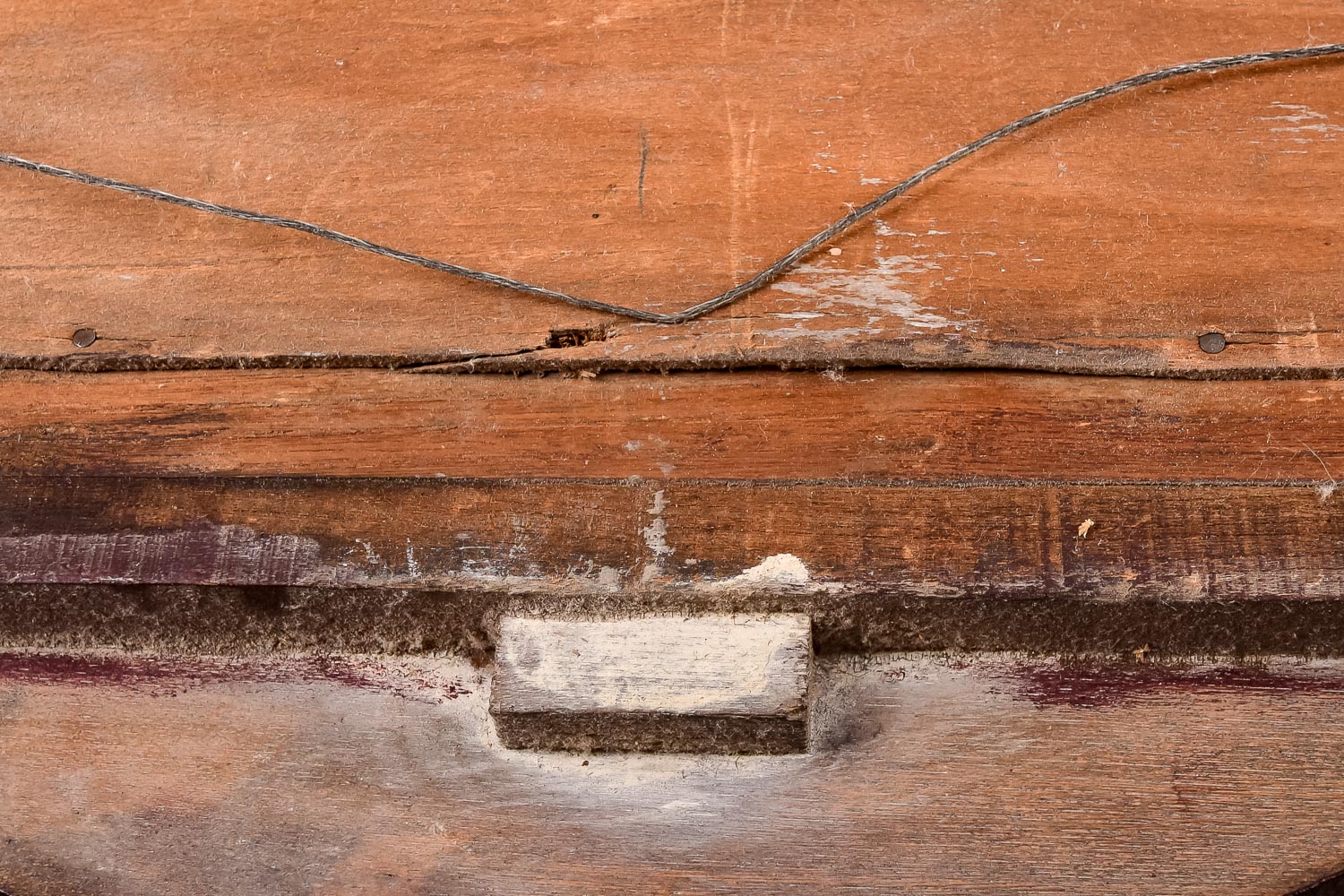 Vintage Wall Mirror in Wood Frame