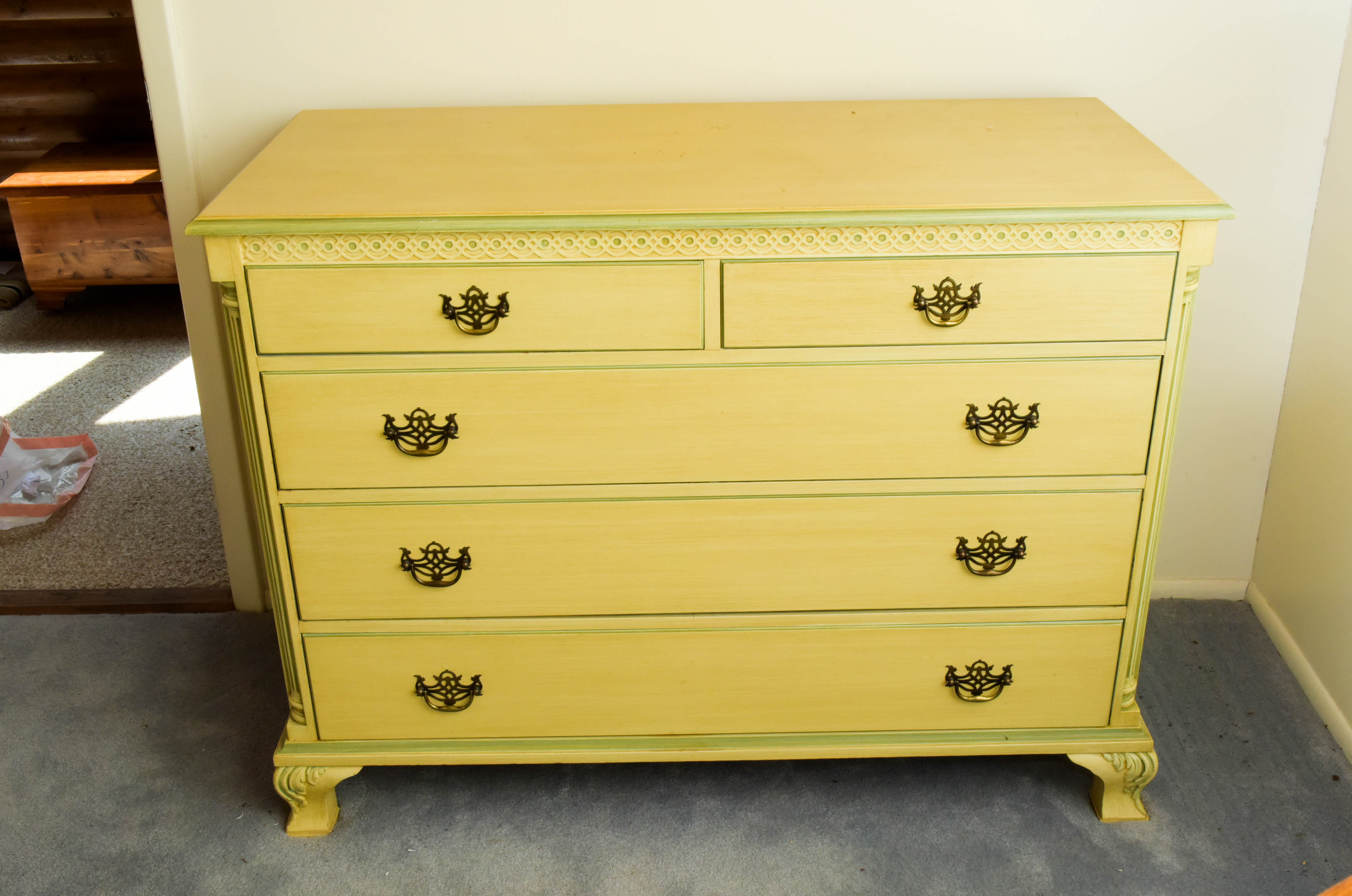 Dresser and Mirror Set