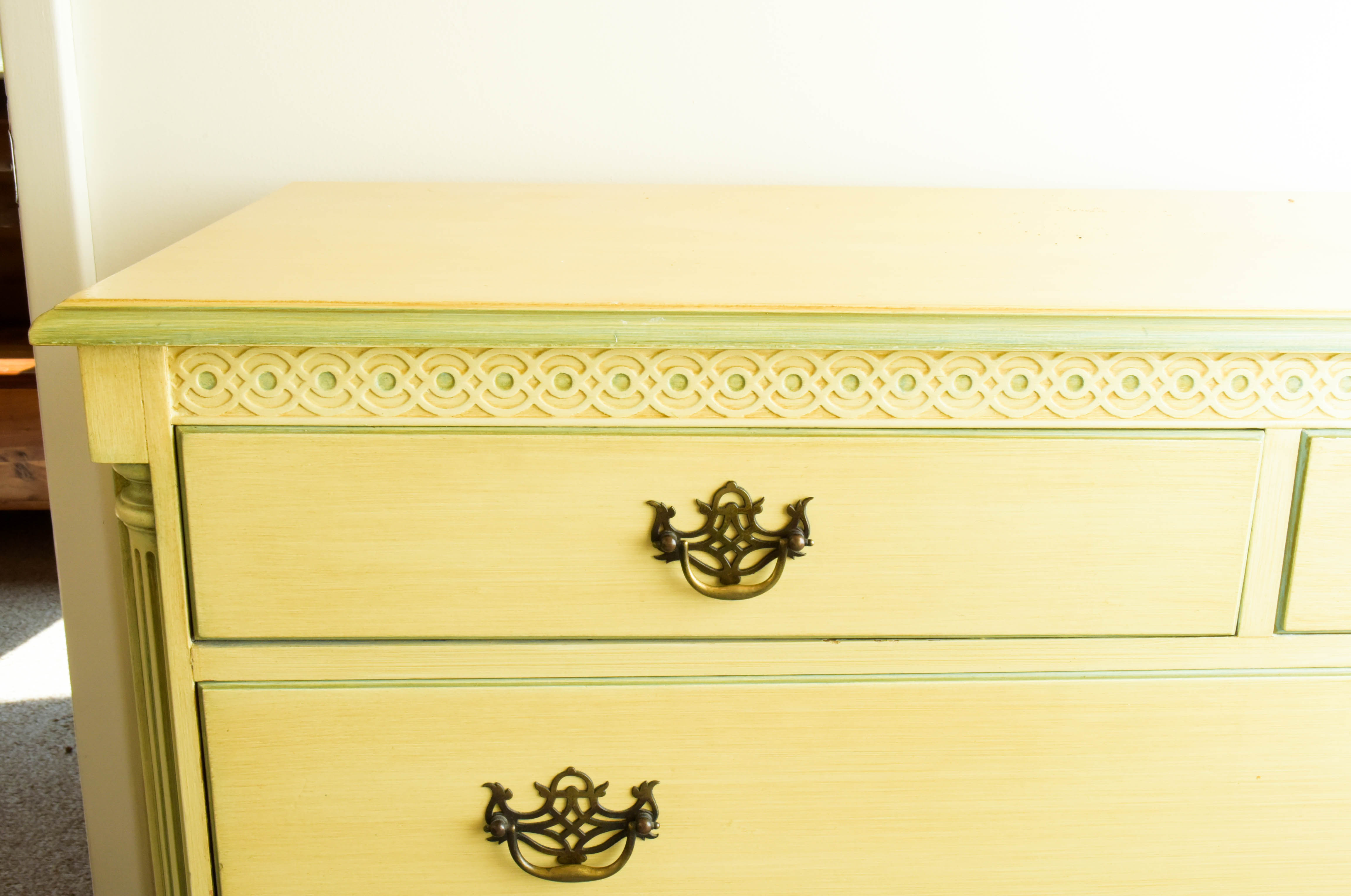 Dresser and Mirror Set