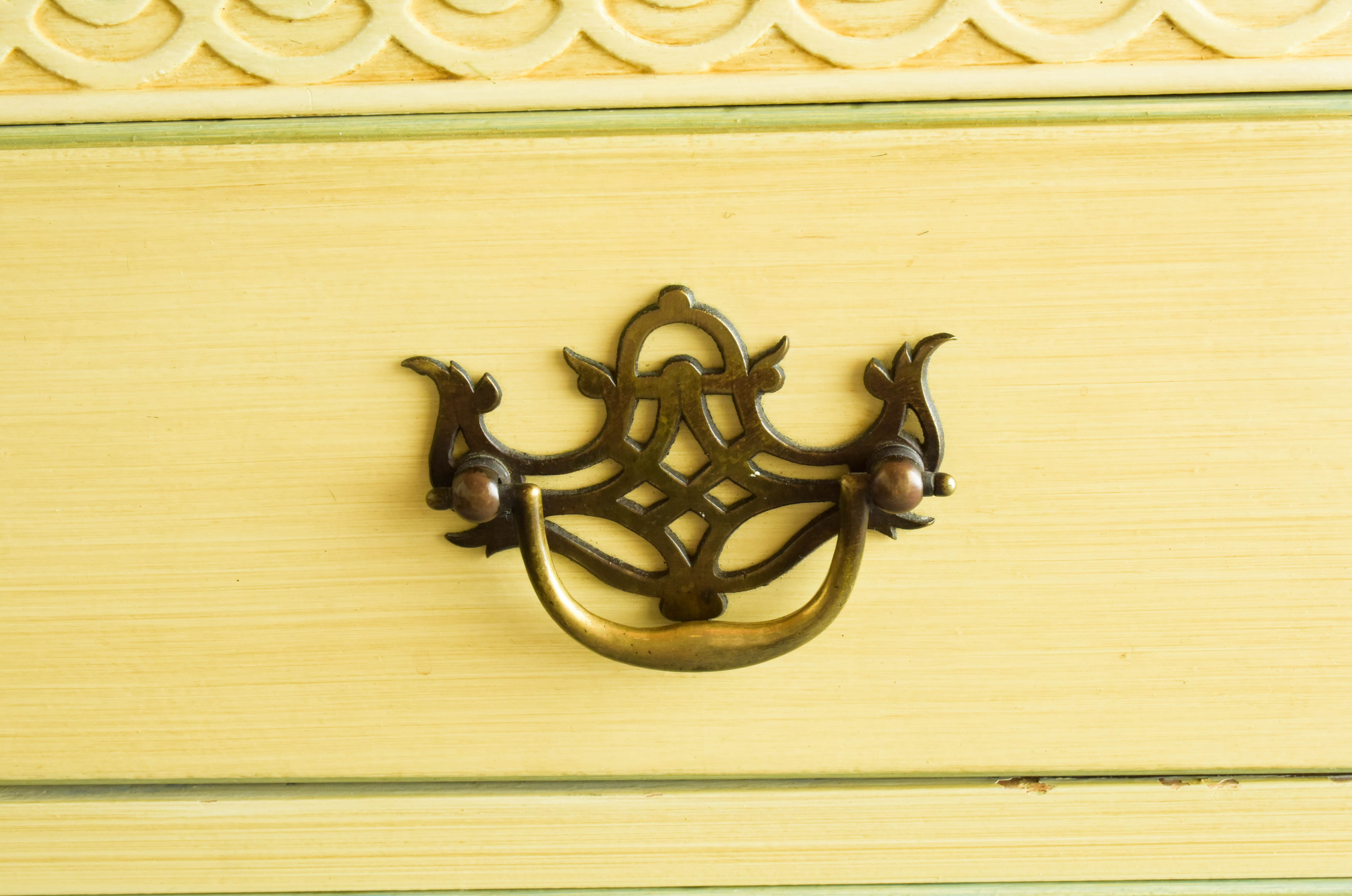 Dresser and Mirror Set