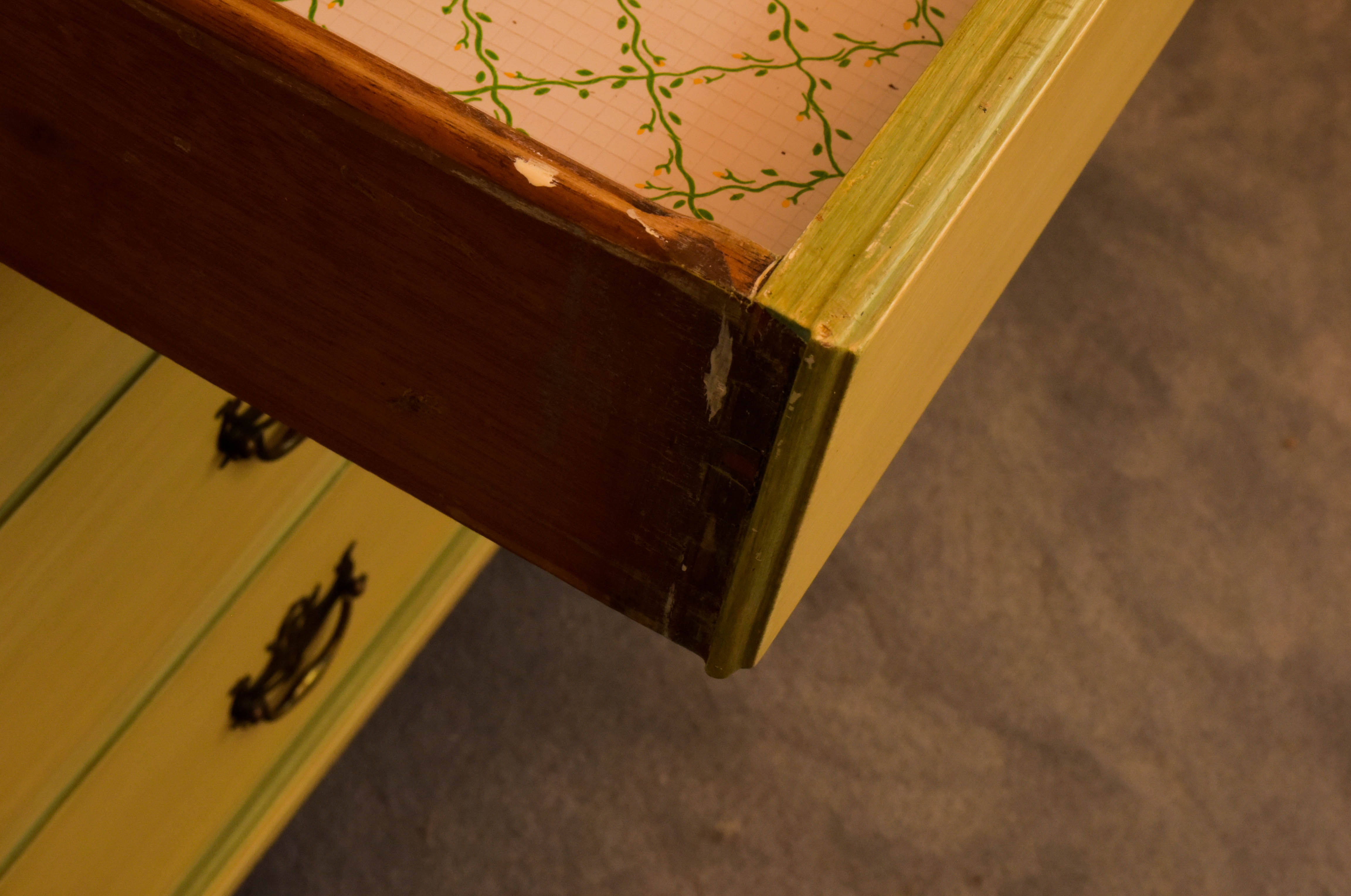 Dresser and Mirror Set