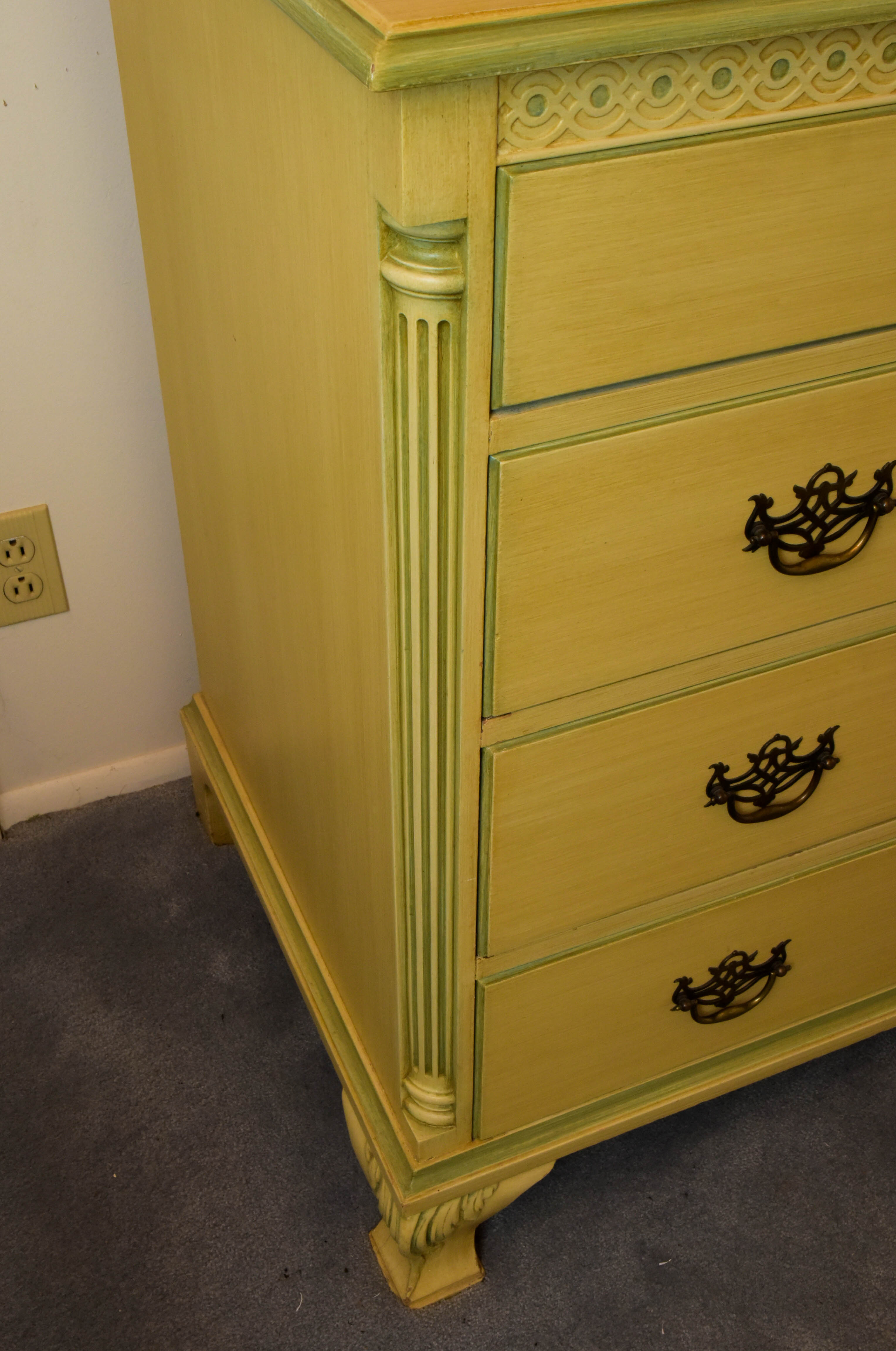 Dresser and Mirror Set