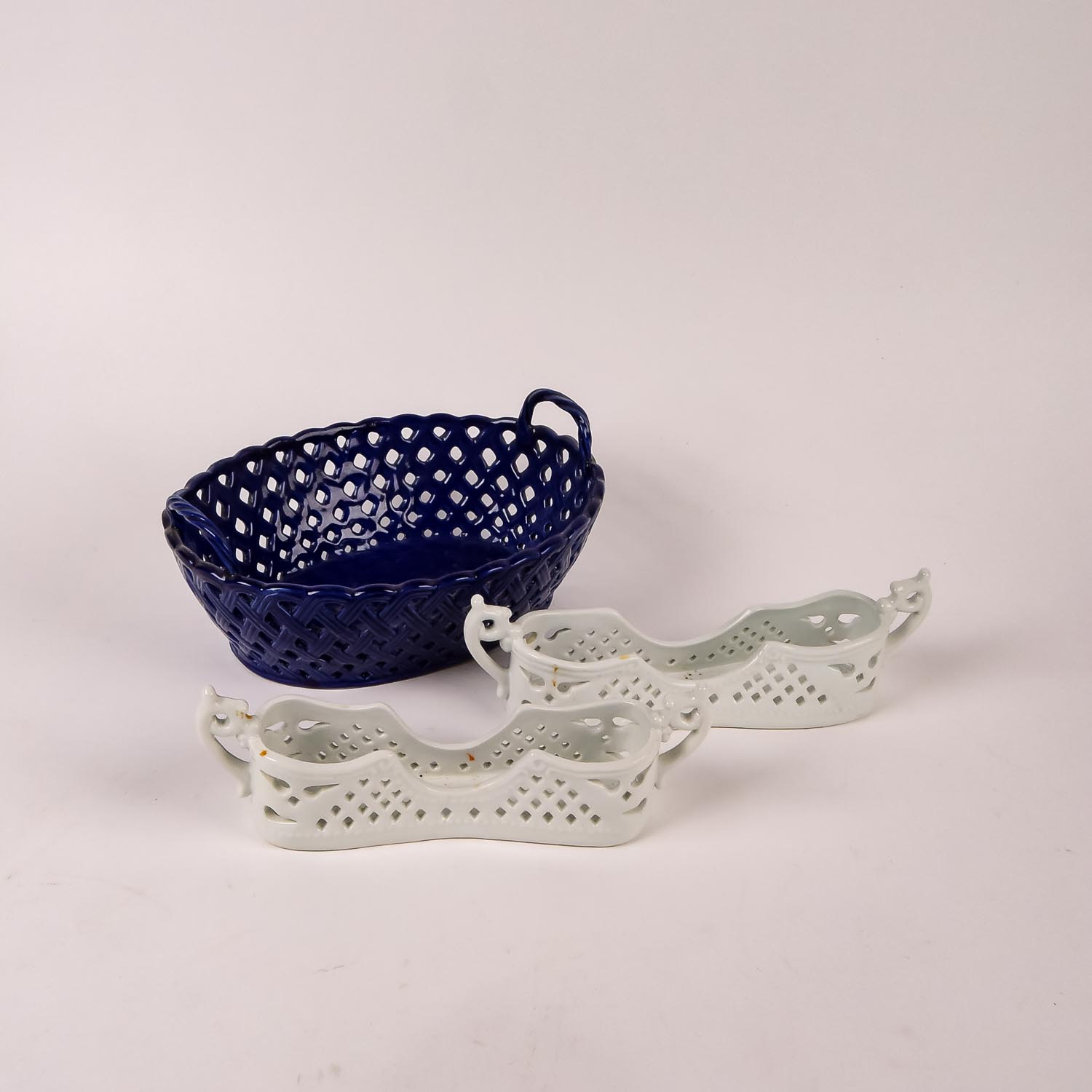 Italian Pierced Porcelain Vessels