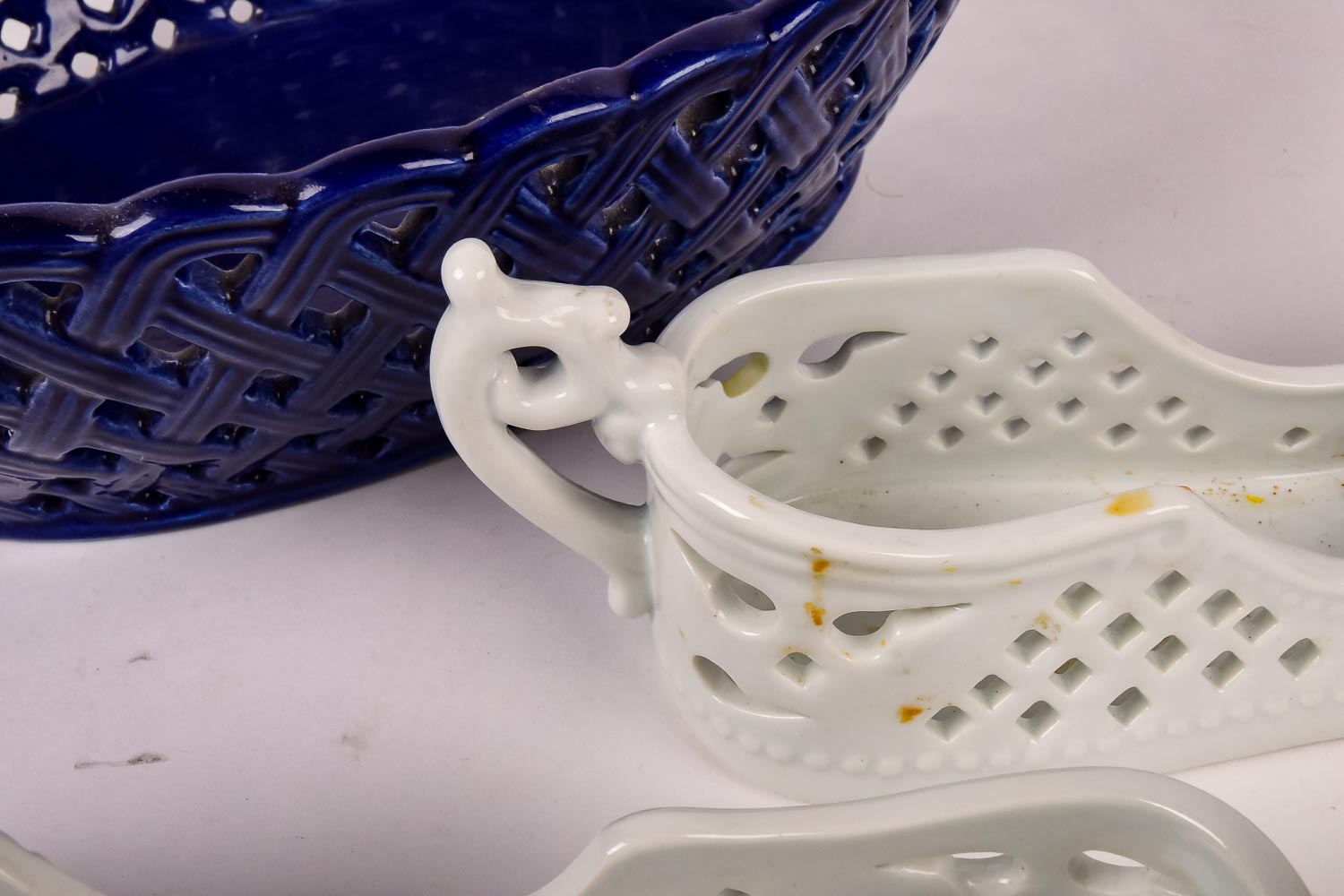 Italian Pierced Porcelain Vessels