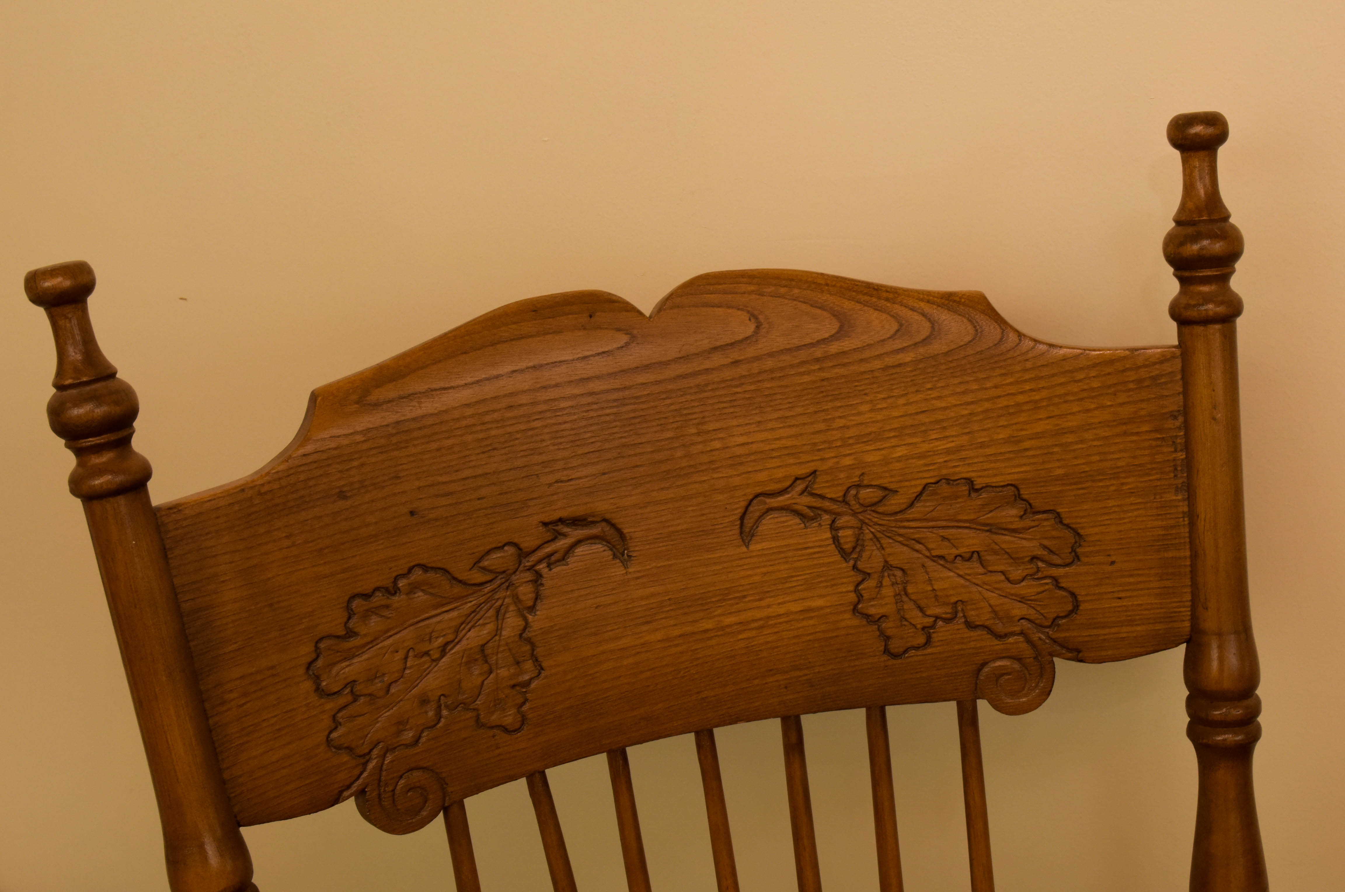 Vintage Oak Glider Chair