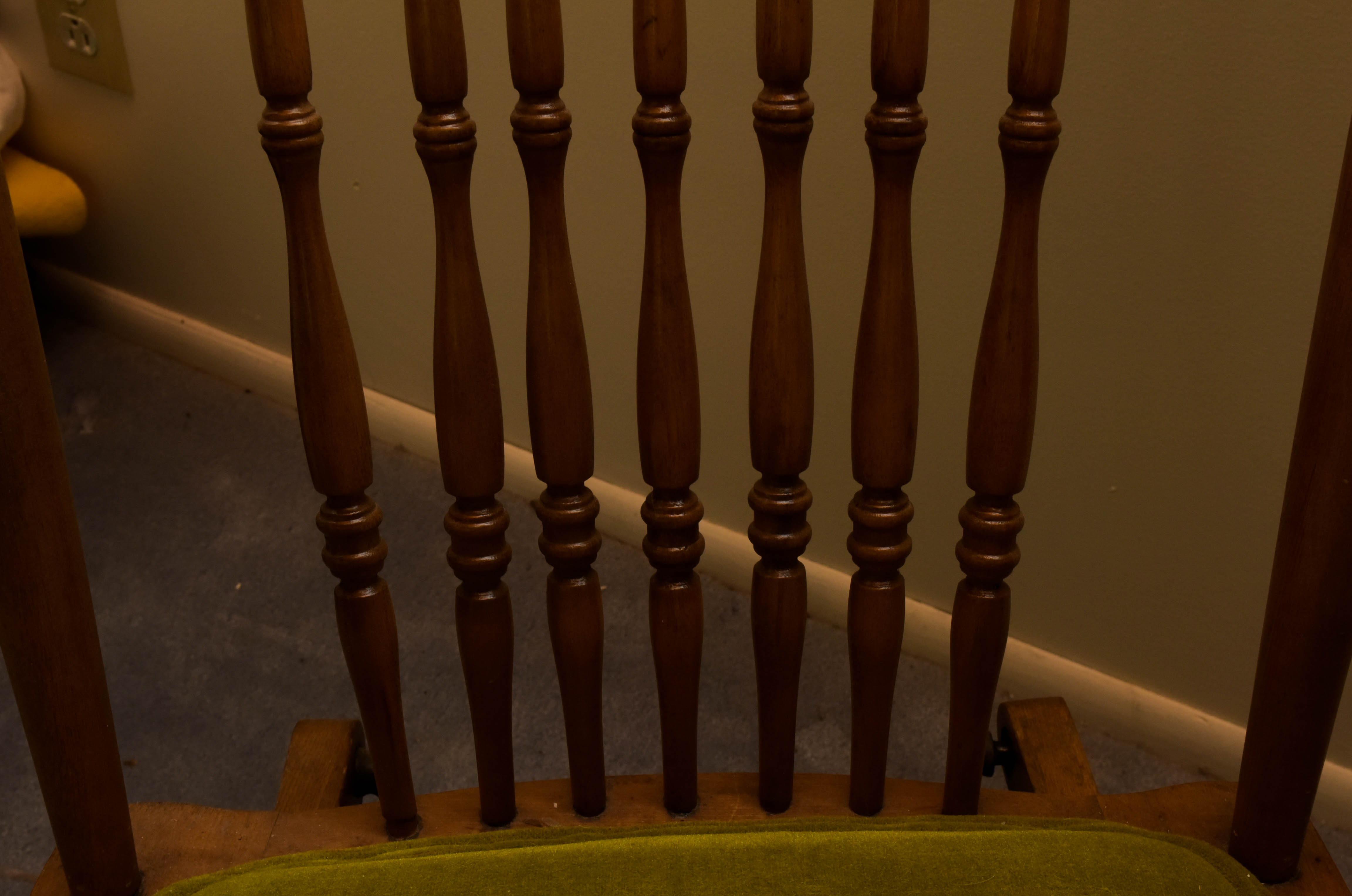 Vintage Oak Glider Chair