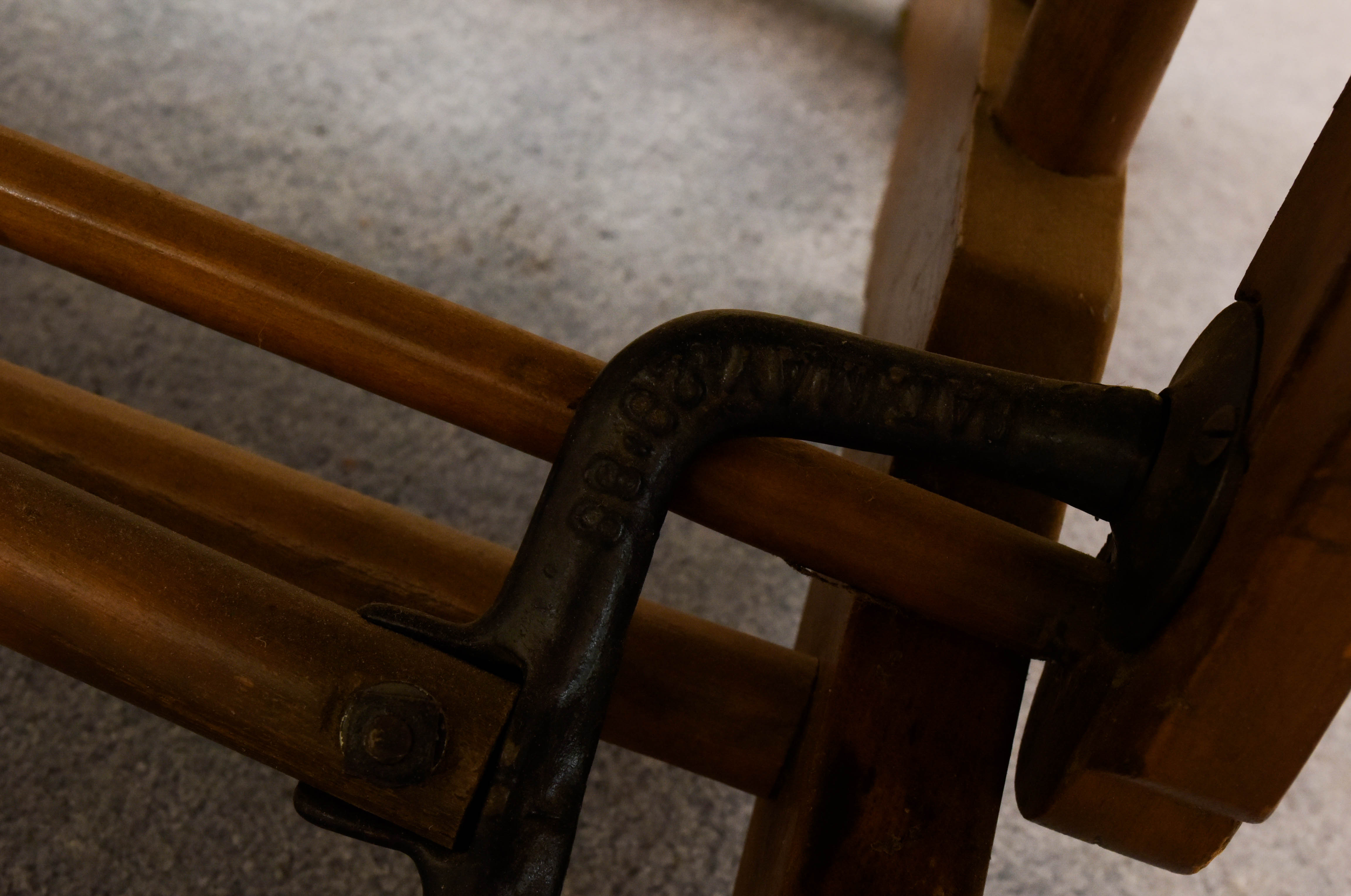 Vintage Oak Glider Chair