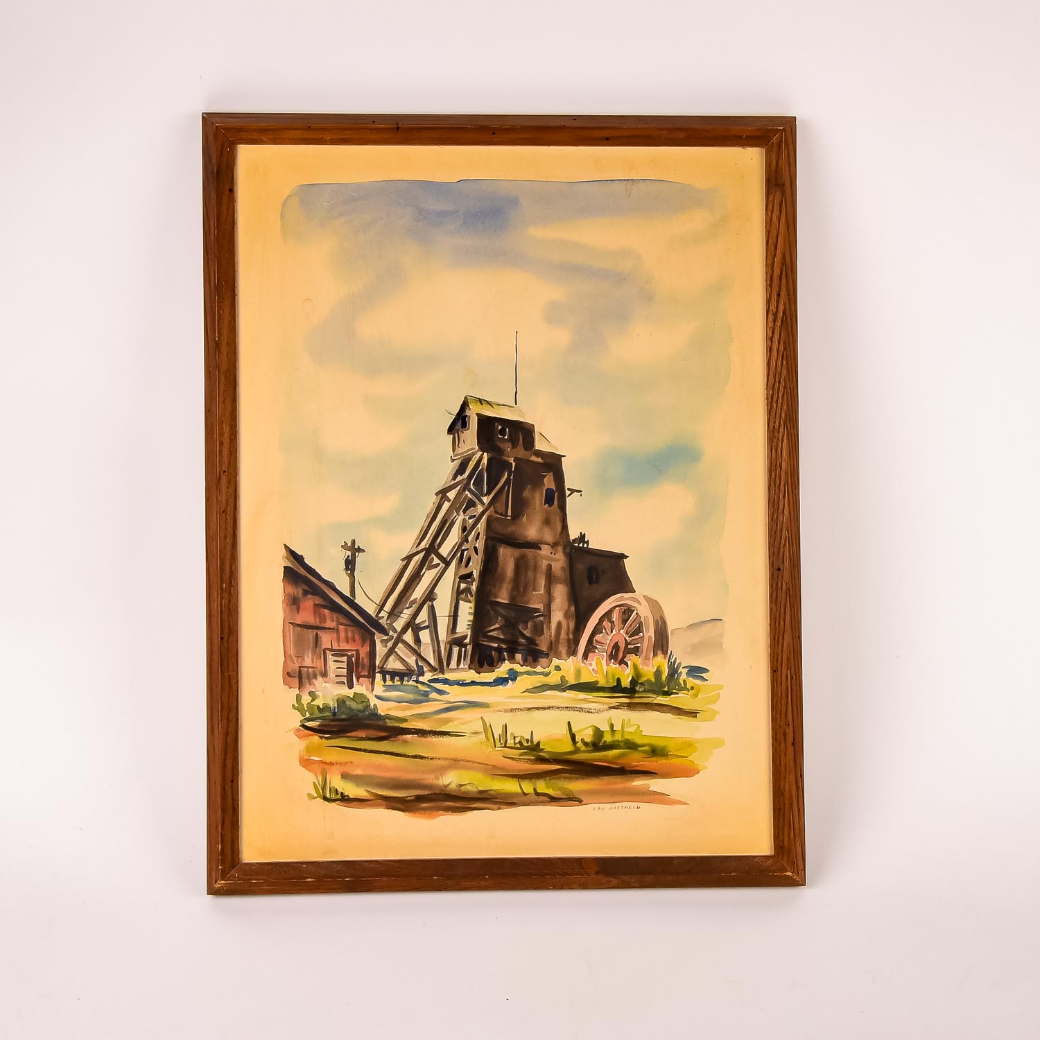 Signed Original Watercolor by Von Bartheld