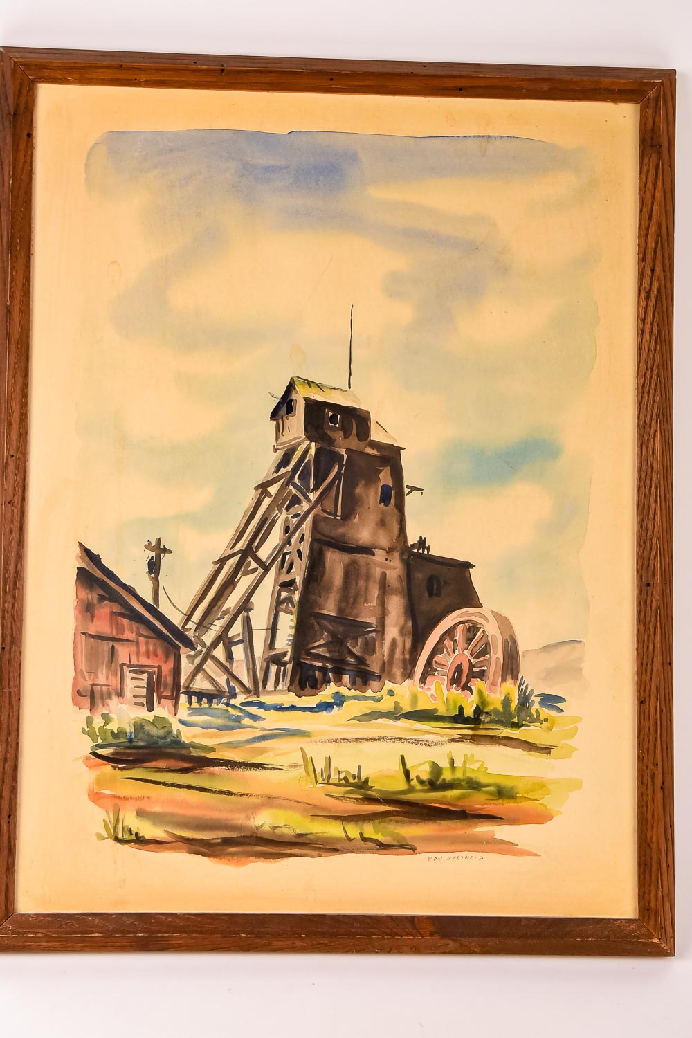 Signed Original Watercolor by Von Bartheld