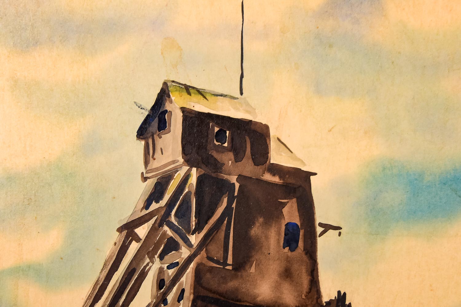 Signed Original Watercolor by Von Bartheld