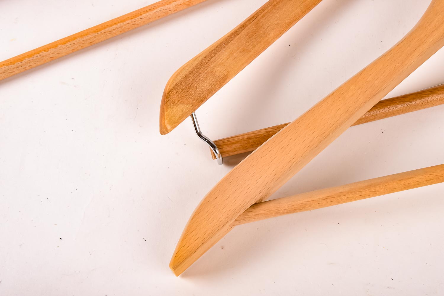 Collection of Assorted Wooden Clothes Hangers