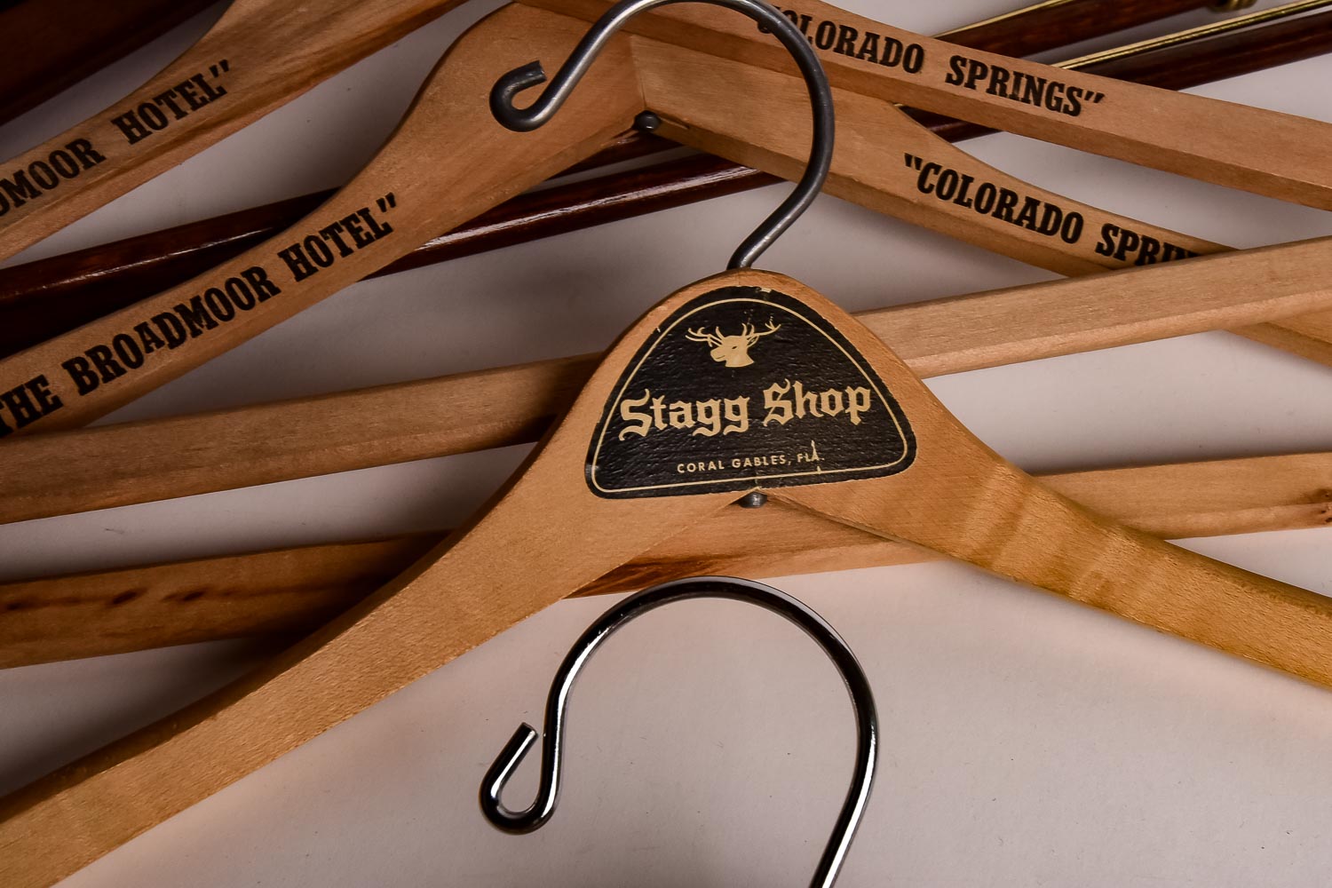 Collection of Assorted Wooden Clothes Hangers