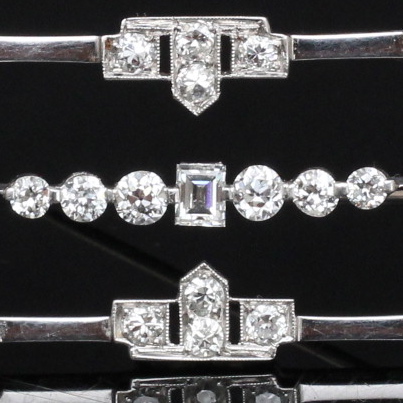 Platinum and Diamond Brooch