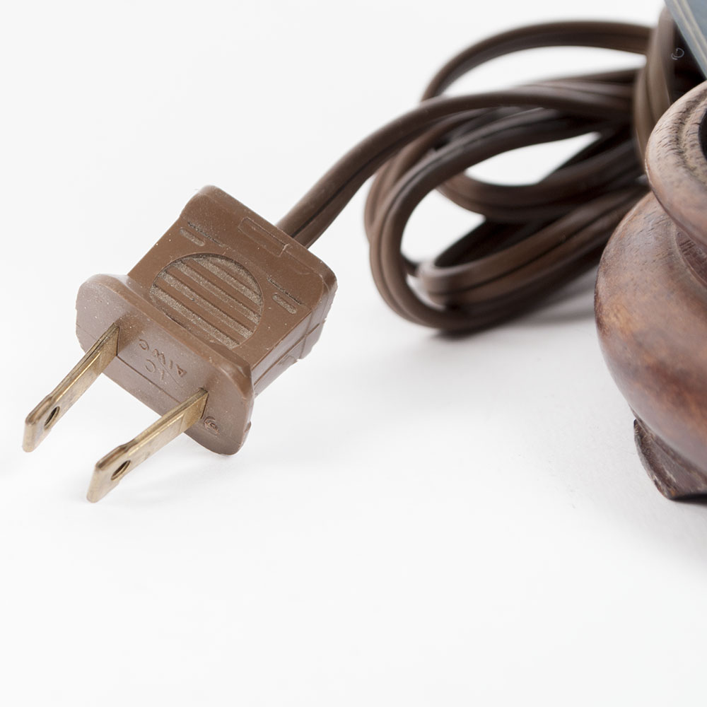 Vintage Etched Ceramic Lamp