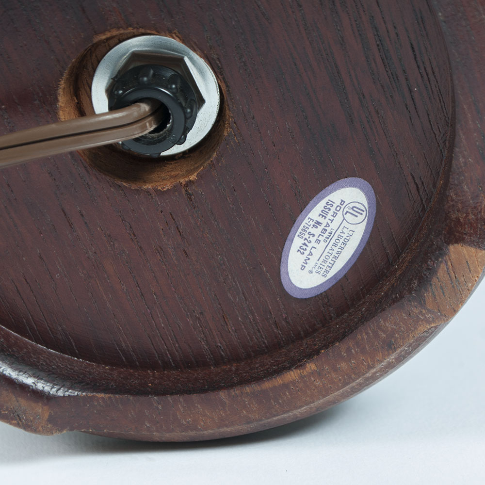 Vintage Etched Ceramic Lamp