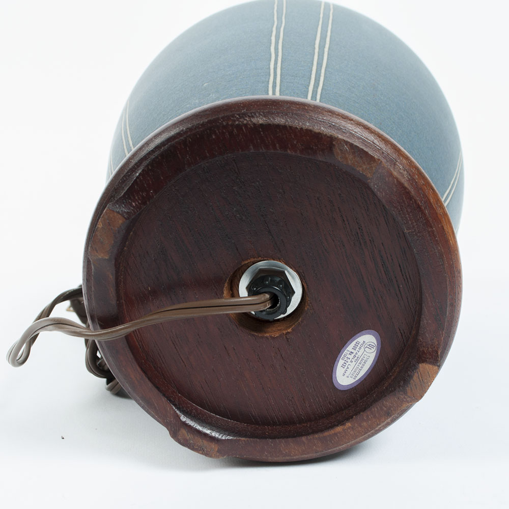 Vintage Etched Ceramic Lamp