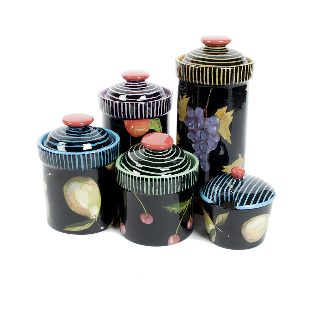 Set of Droll Designs Canisters