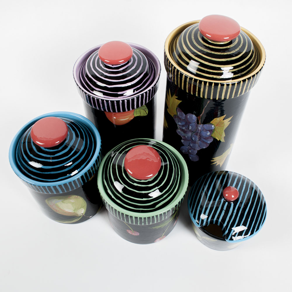Set of Droll Designs Canisters