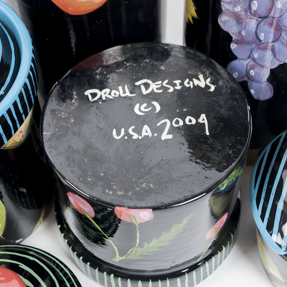 Set of Droll Designs Canisters