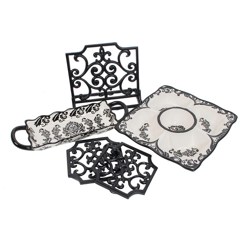 Collection of Black and White Kitchenalia