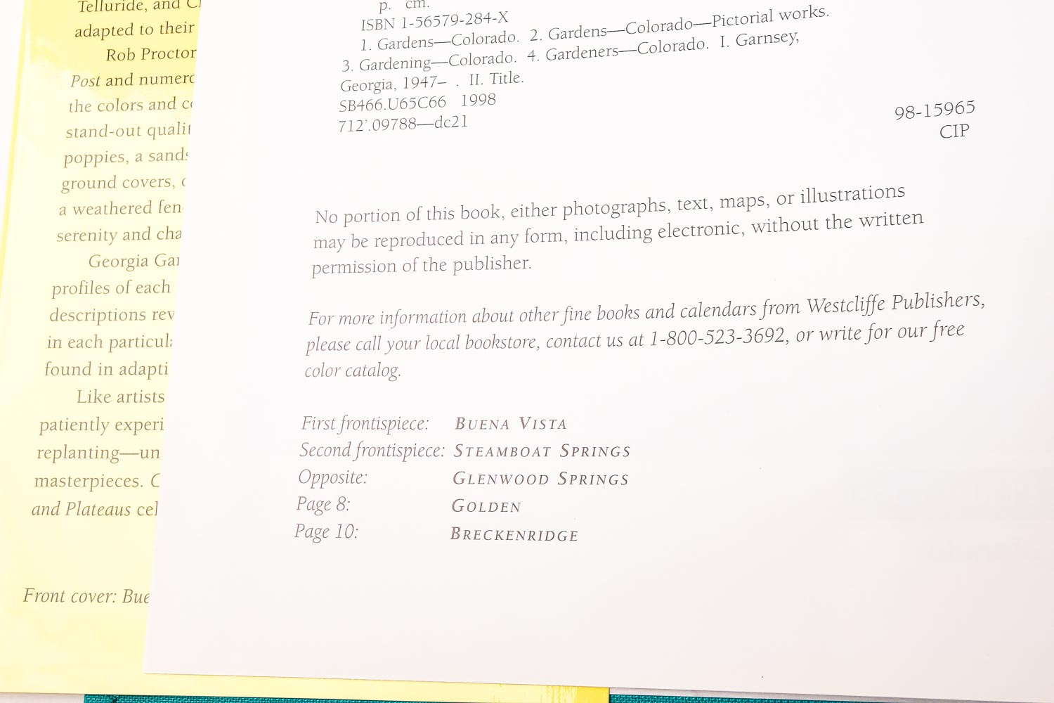 Colorado Cooking and Gardening Book Collection