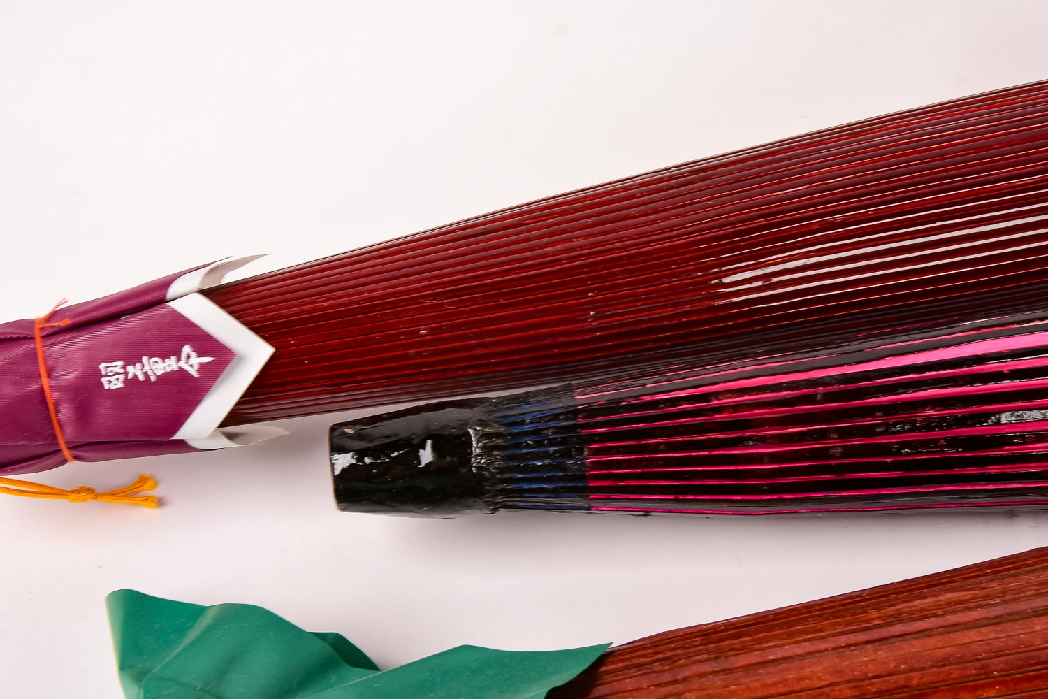 Asian Varnished Paper and Bamboo Umbrellas