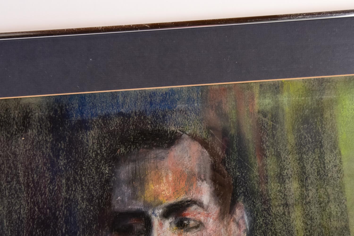 Framed Original Pastel Drawing