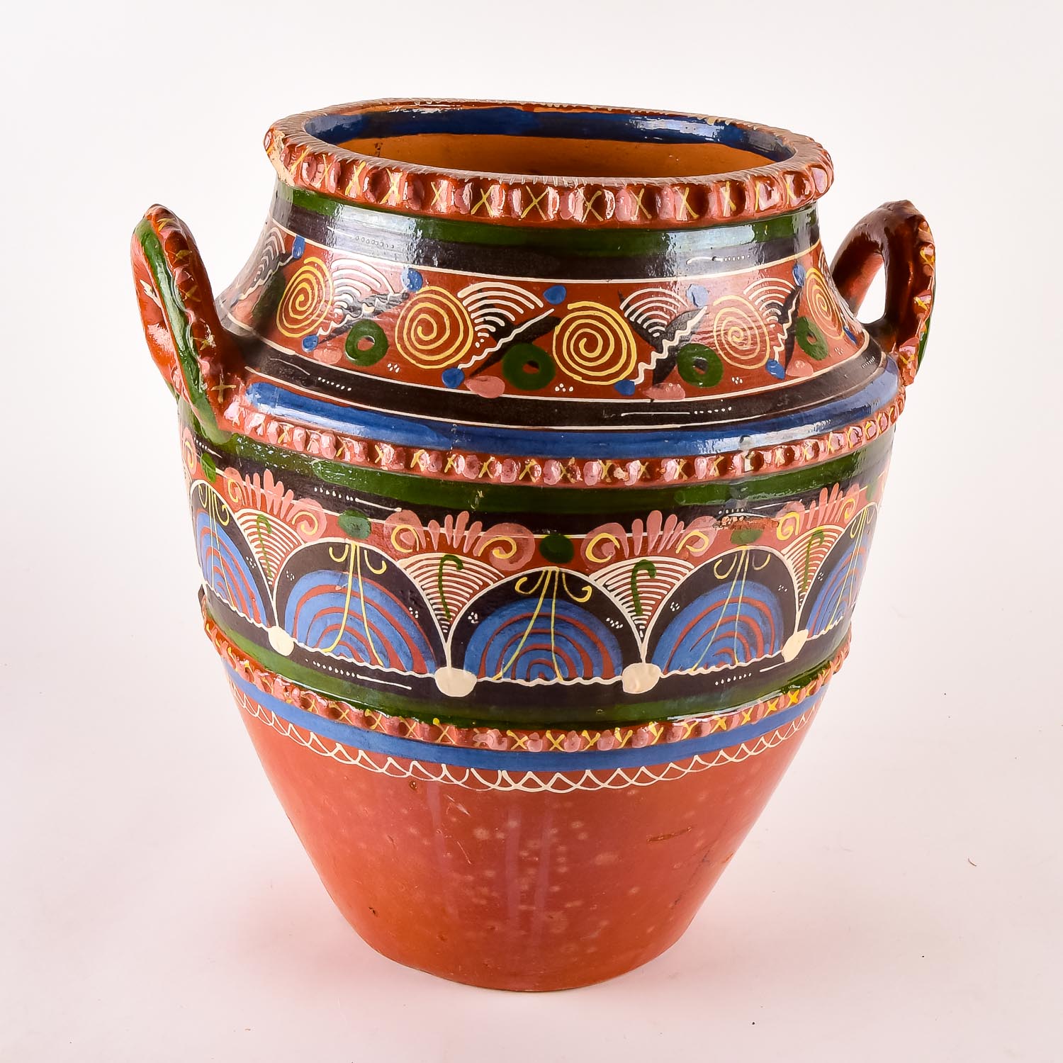 Hand-Painted Greek-Style Urn