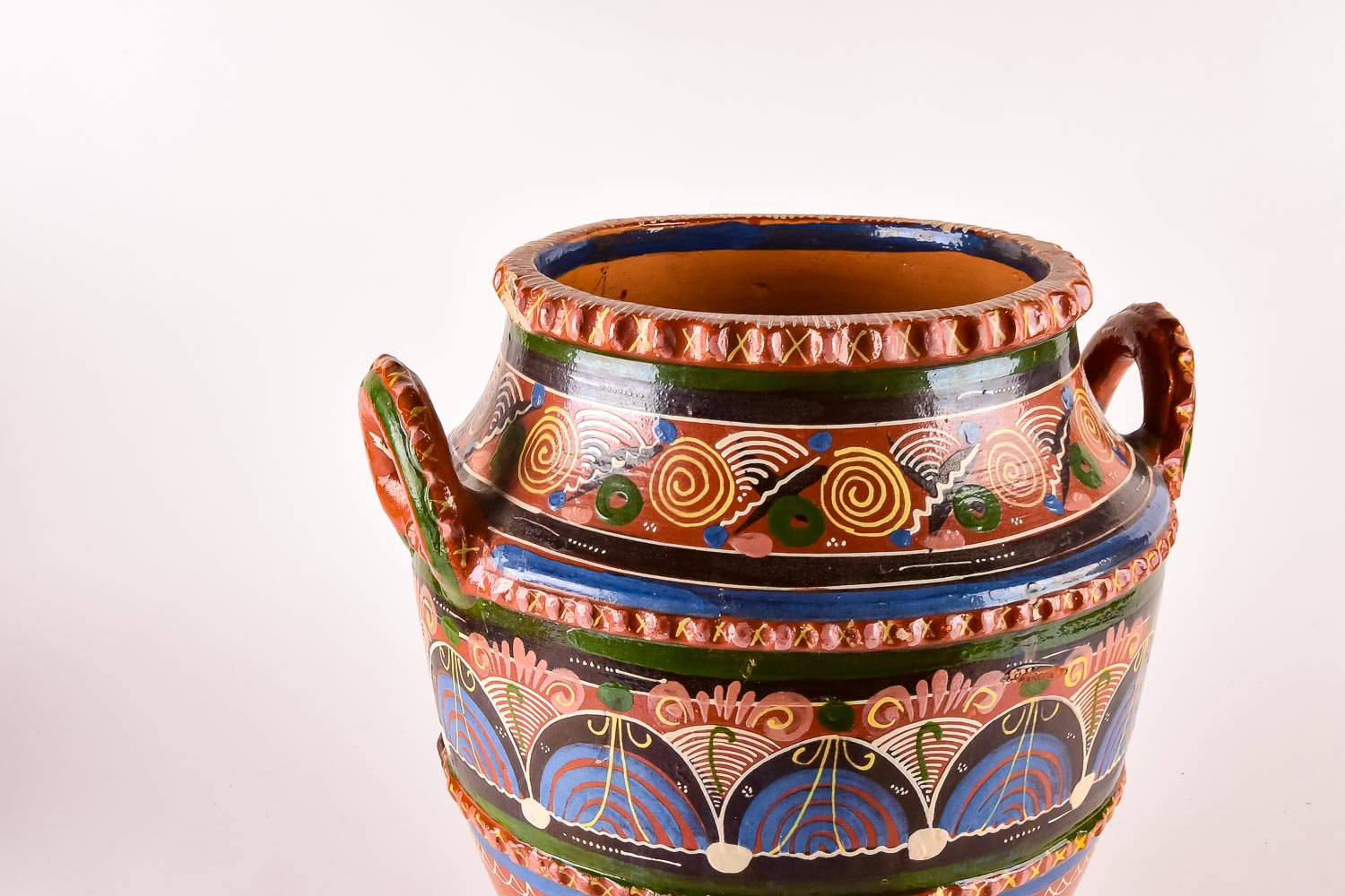 Hand-Painted Greek-Style Urn