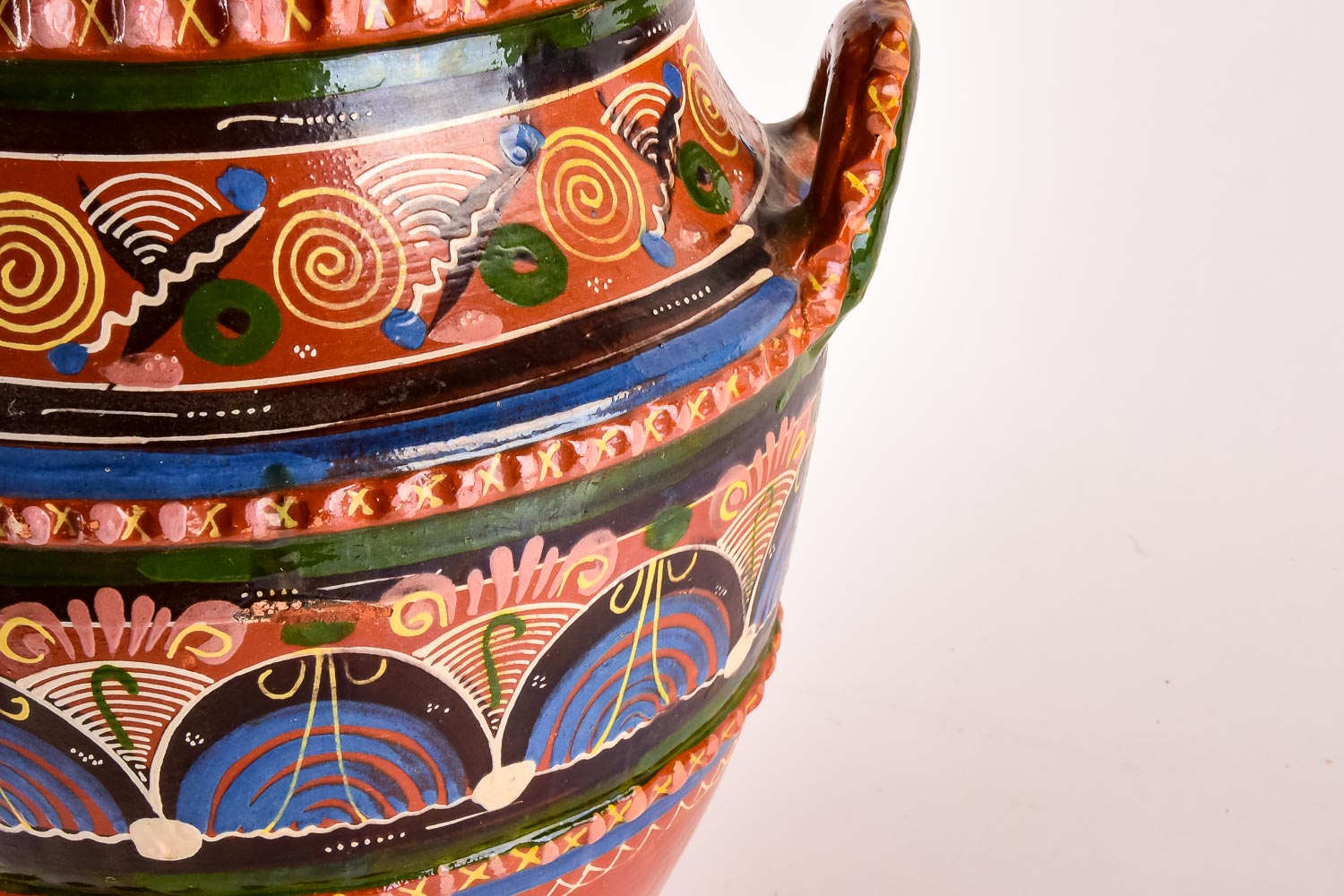 Hand-Painted Greek-Style Urn