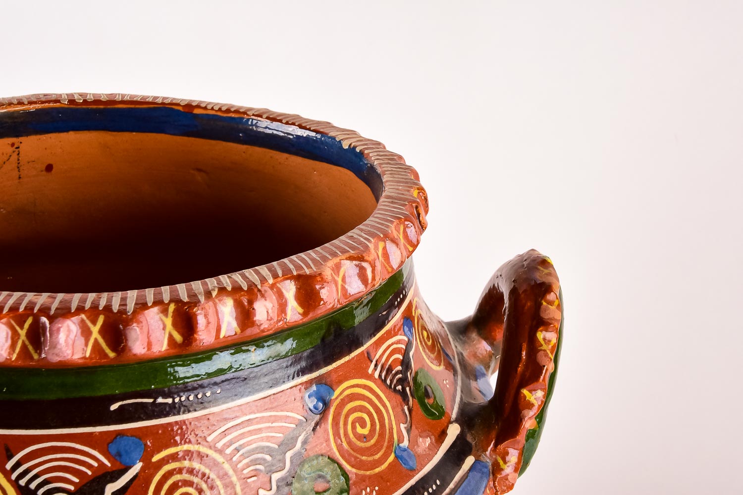 Hand-Painted Greek-Style Urn