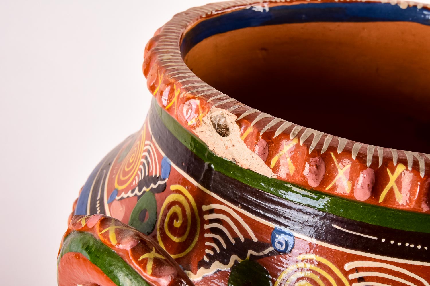 Hand-Painted Greek-Style Urn