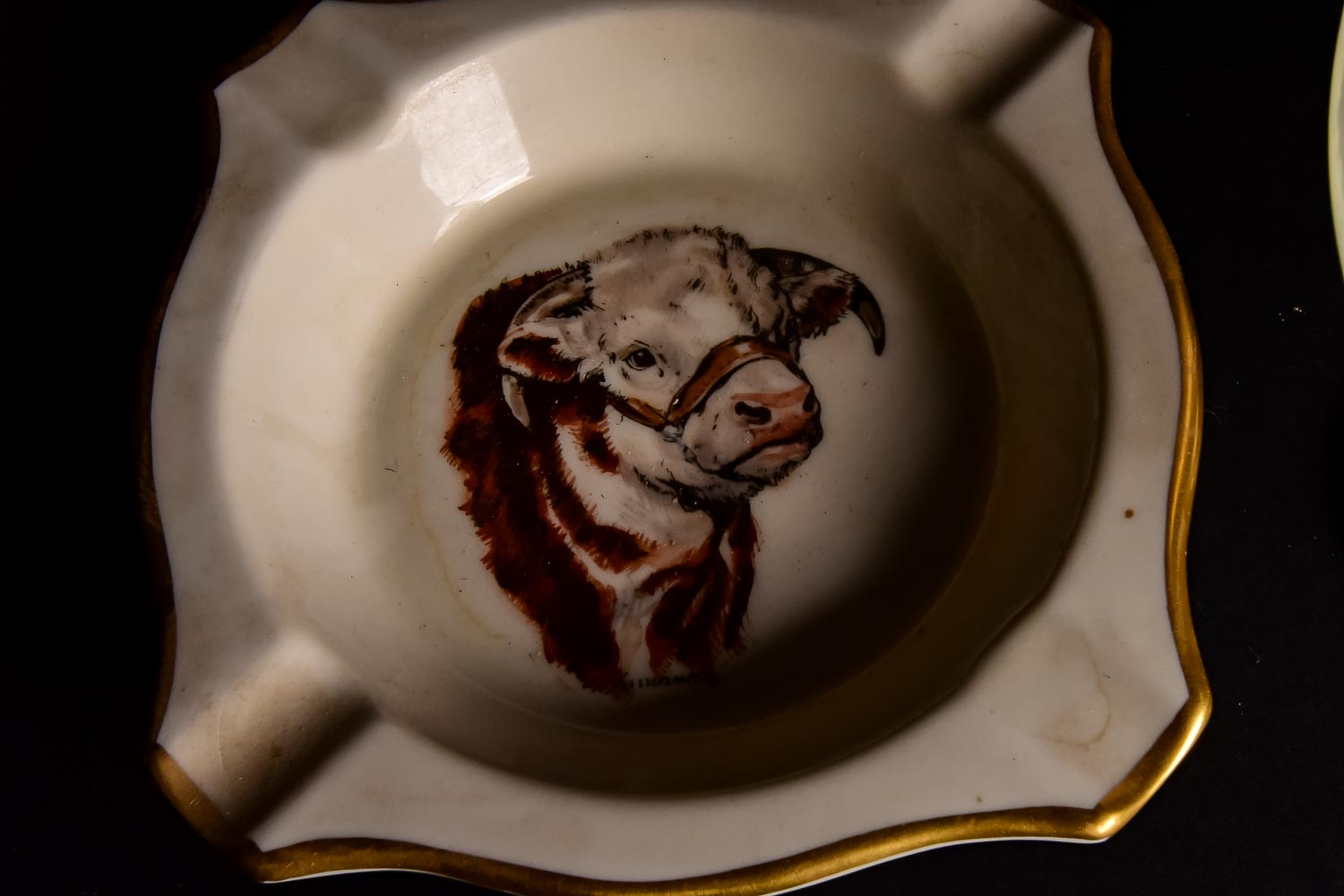 Abercrombie and Fitch Ashtray and Glass