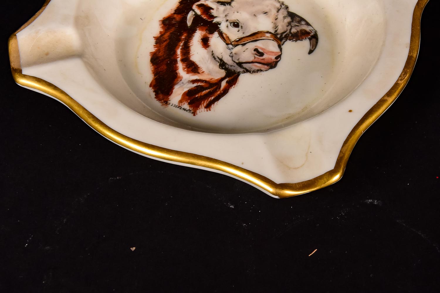 Abercrombie and Fitch Ashtray and Glass