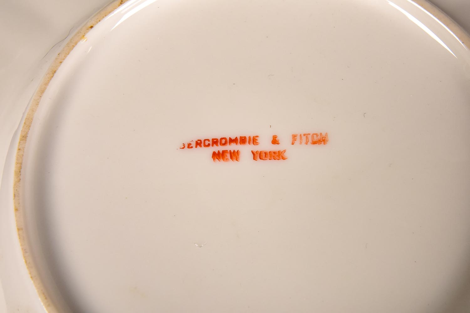 Abercrombie and Fitch Ashtray and Glass